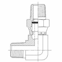 MP-Male Pipe Swivel 90 Elbow 5700 Series