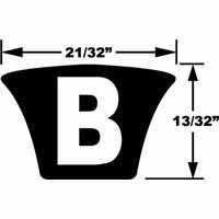 Gates B111 Hi-Power II V-Belt, Product Number - 9003-2111, 72053309997