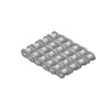 100-4CB ANSI Standard Roller Chain 100-4 Quad Strand Cottered 10 Foot Box 1-1/4 inch pitch