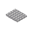 100-4RB ANSI Standard Roller Chain 100-4 Riveted Quad Strand 10 Foot Box 1-1/4 inch pitch