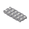 60-2NPRB Nickel Plate Roller Chain 60-2 Riveted Double Strand NP 10 Foot Box 3/4 inch pitch