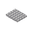 80-4RB ANSI Standard Roller Chain 80-4 Riveted Quad Strand 10 Foot Box 1 inch pitch