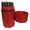 Norseman 29P-CT - 29 Piece Ultra-Dex Cryogenic Nitrided Fractional Jobber Length Drill Bit Set - 47462